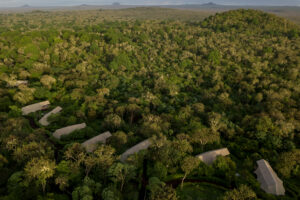 tents exterior aerial during the day - Galapagos Safari Camp