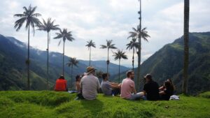 Friends chilling in Colombia