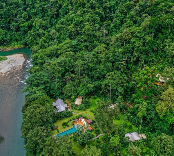 Pacuare Lodge in Costa Rica - Aerial view