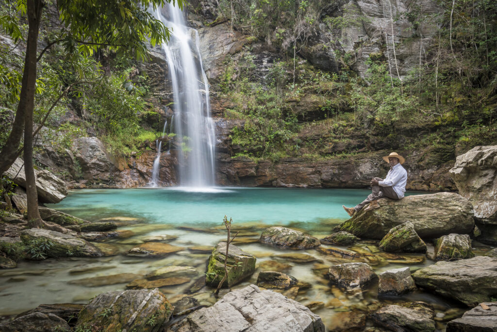 waterfall santa barbara, chapada dos veadeiros