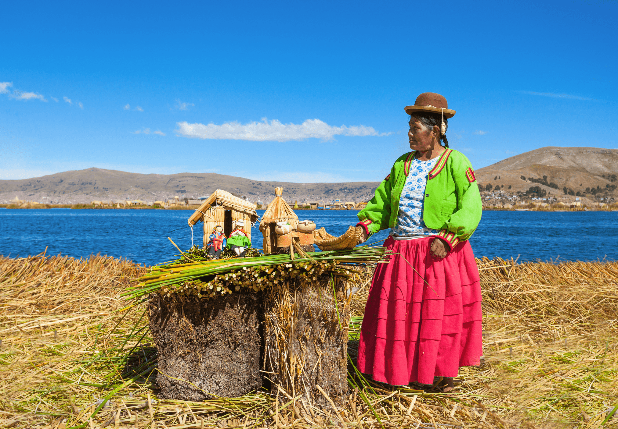 Lake Titicaca in Puno, Peru