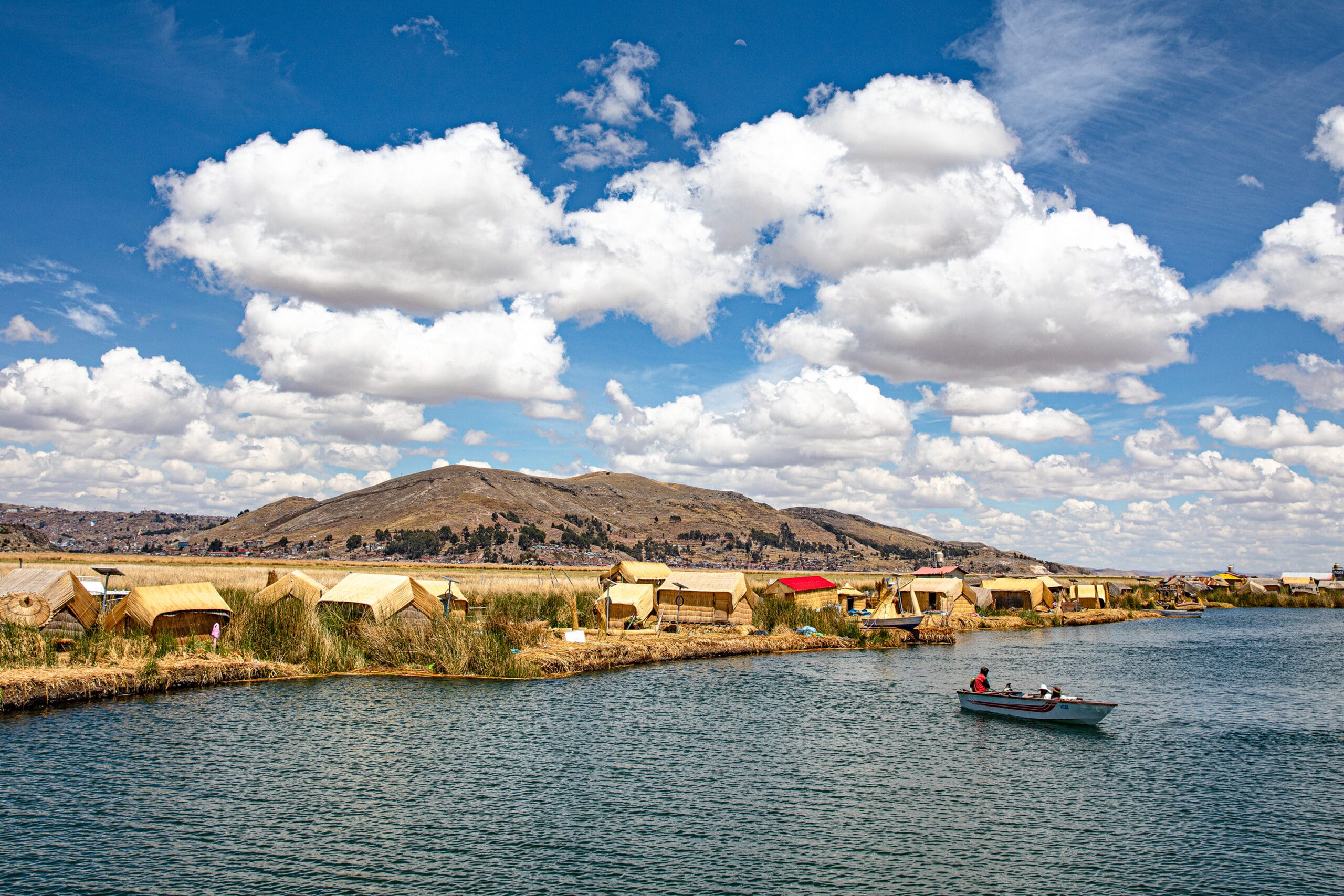 Uros Islands on Lake Titicaca, Peru