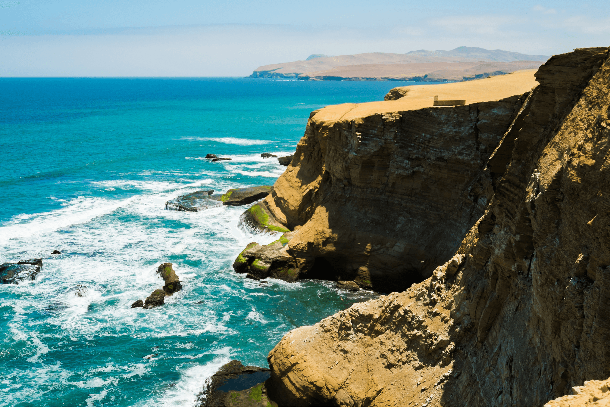 Paracas coastline in Ica, Peru